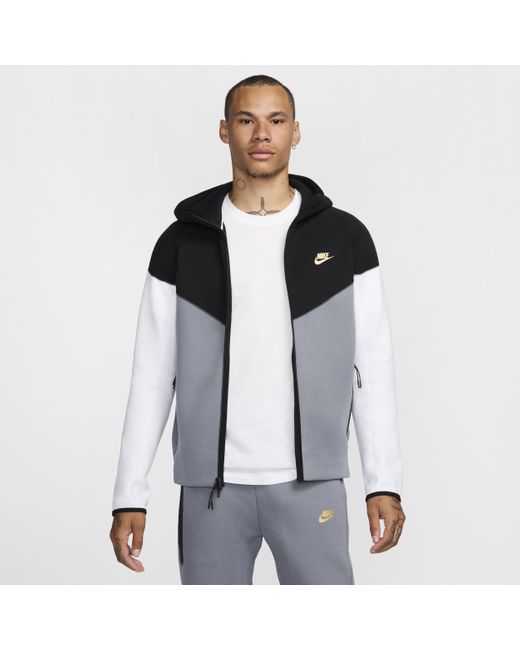 blue white grey tech fleece