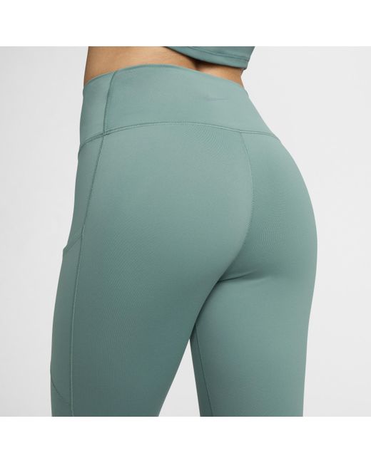 Nike Blue One High-waisted 7/8 Leggings With Pockets