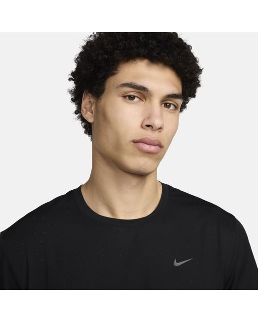 Nike Black Running Division Dri-fit Adv Short-sleeve Running Top Polyester for men