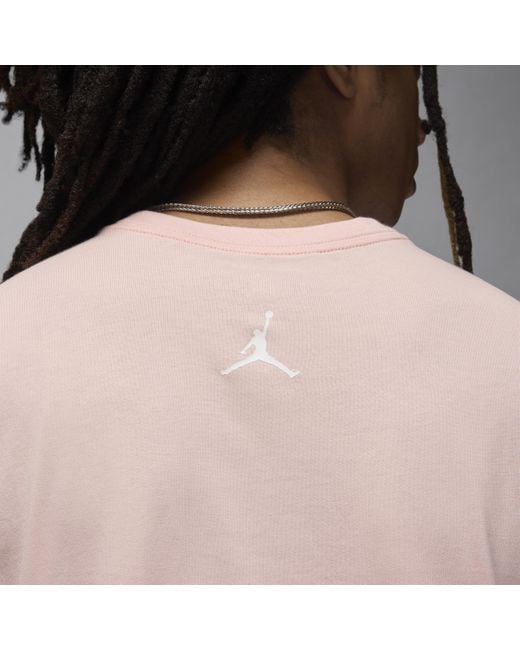 Nike Pink Jordan Flight Essentials T-shirt Cotton for men
