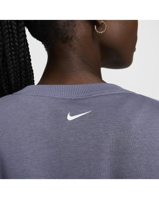 Nike Blue Sportswear Phoenix Fleece Over-oversized Crew-neck Sweatshirt