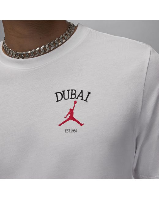 Nike Gray Jordan Dubai T-shirt Cotton for men