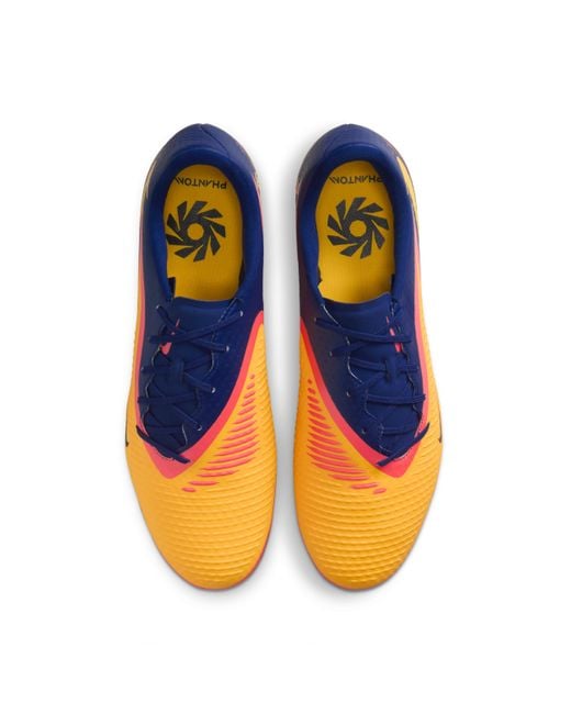 Nike Blue Phantom 6 Low Academy "Erling Haaland" Multi-Ground Soccer Cleats for men