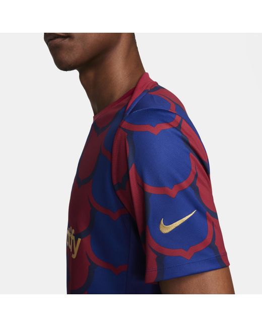Nike Blue F.c. Barcelona Academy Pro Se Dri-fit Football Pre-match Top Polyester for men