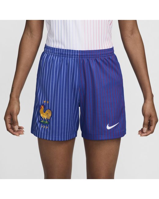 Shorts da calcio replica dri-fit fff 2024 stadium da donna di Nike in Blue