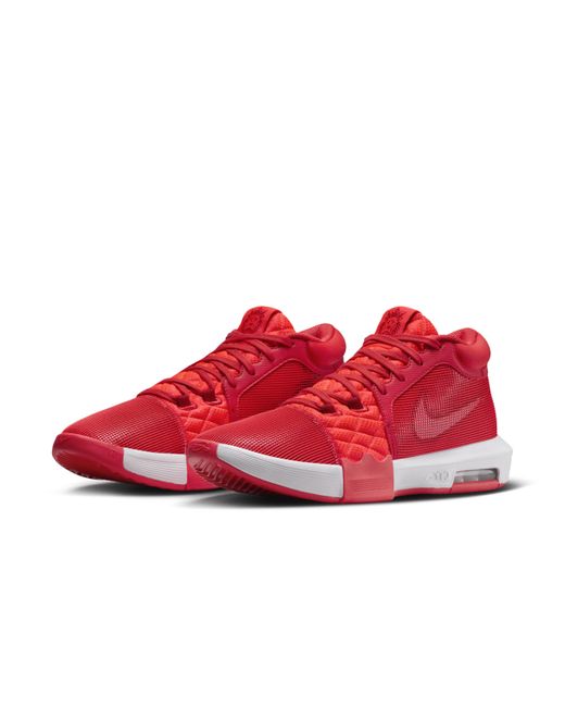 Nike Red Lebron Witness 8 Basketball Shoes
