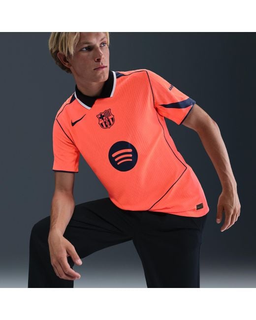 Nike Red F.C. Barcelona 2025/26 Match Third Dri-Fit Adv Total 90 Football Authentic Shirt for men