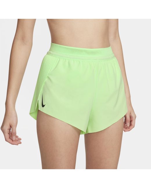 Shorts da running a vita media con slip foderati 8 cm dri-fit adv aeroswift di Nike in Green