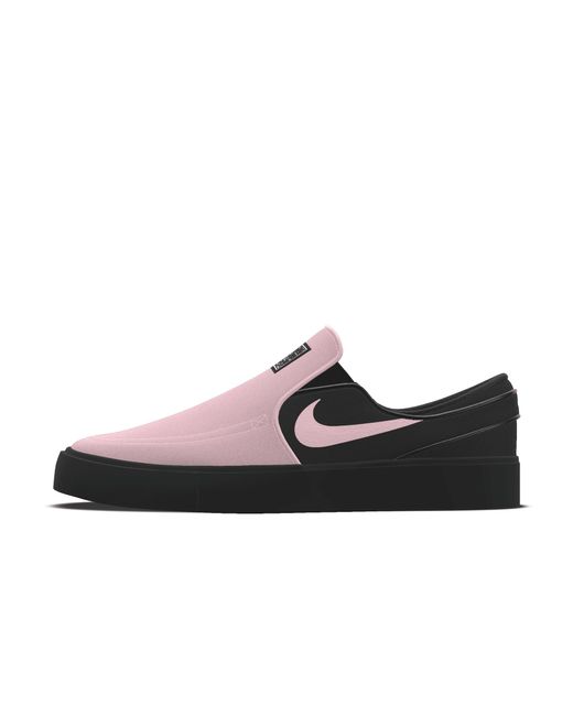 Nike Black Sb Zoom Janoski Slip By You Custom Skate Shoes for men