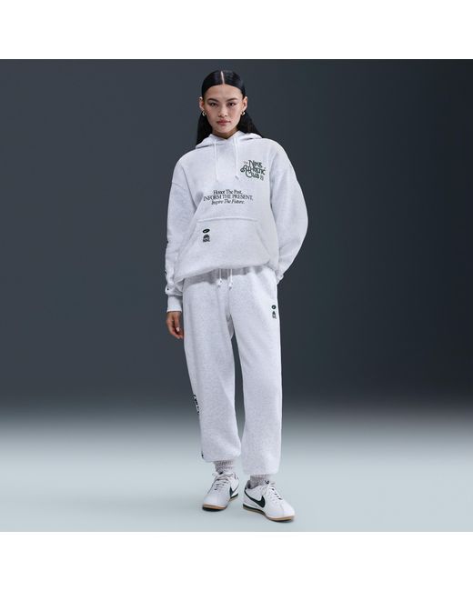 Nike Blue Sportswear Phoenix Fleece Oversized Pullover Hoodie