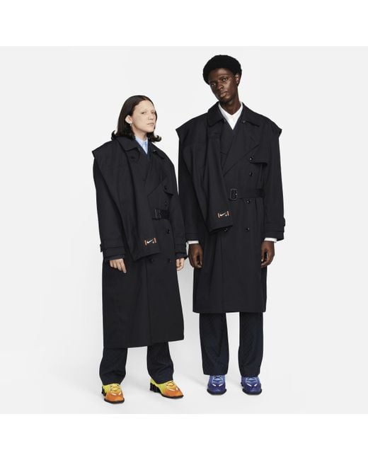 Nike Black X Martine Rose Trench Coat Polyester