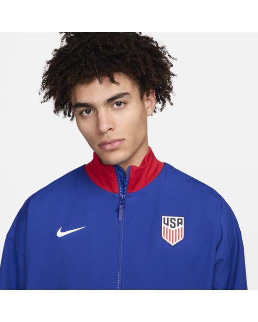 Nike Blue Usmnt Strike Dri-fit Soccer Jacket for men