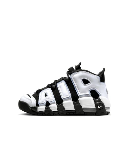 Nike Black Iconic Air Uptempo Shoes for men