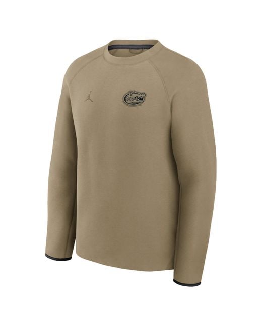 Nike Green Florida Gators Tech Fleece Brand College Pullover Crew for men