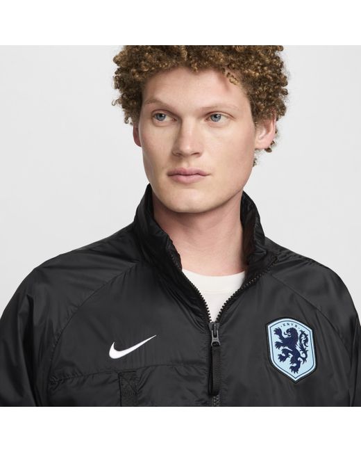 Nike Black Netherlands Football Halo Jacket for men