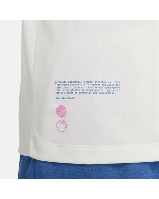Nike White Dri-fit Basketball T-shirt Polyester for men