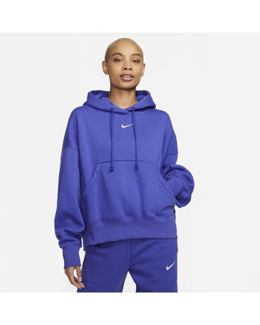 Nike Sportswear Phoenix Fleece Over-oversized Pullover Hoodie in Blue ...