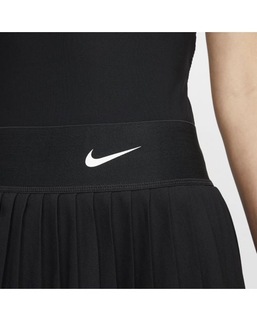 Nike Black Court Dri-fit Advantage Pleated Tennis Skirt