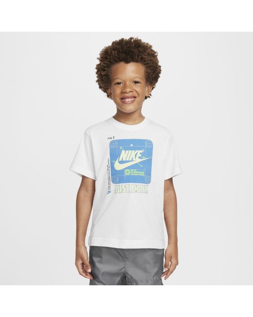 Nike White Oversized Cotton-Blend Graphic T-Shirt for men