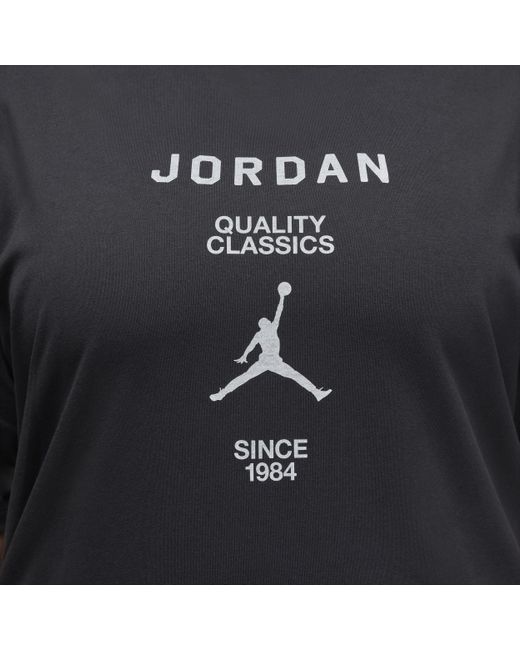 Nike Black Jordan Girlfriend T-shirt Cotton