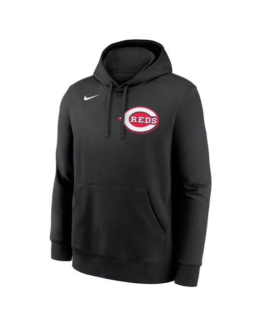 Nike Black Elly De La Cruz Cincinnati Reds Club Mlb Pullover Hoodie for men