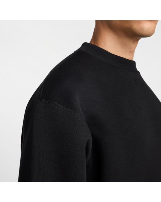 ナイキ　TECH CREW BLACK Nike Sportswear Tech Fleece Crewneck Black Men's - SS23 - US