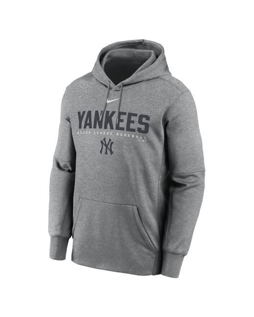 Nike Gray Pittsburgh Pirates Men's Therma Mlb Pullover Hoodie for men