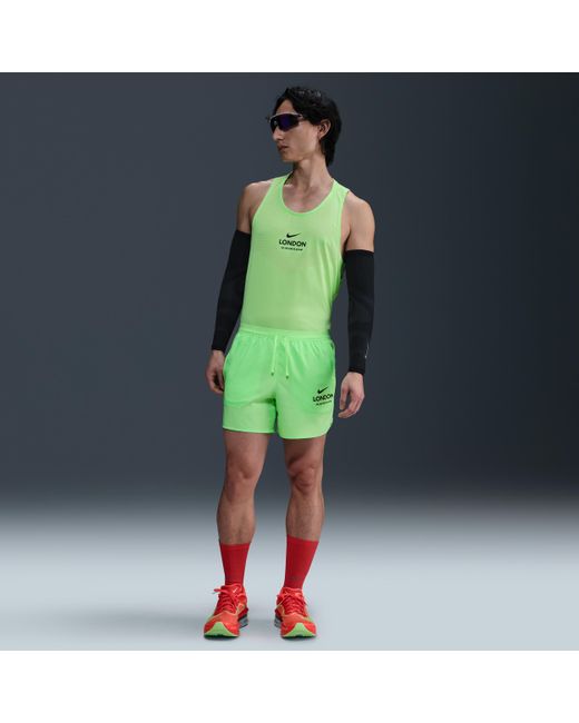 Shorts Da Running 13 Cm Con Slip Foderati Dri-Fit Stride – Uomo di Nike in Green da Uomo