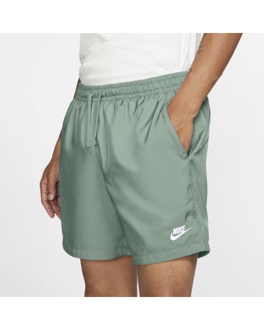 Nike Flow Woven Shorts in Green for Men | Lyst