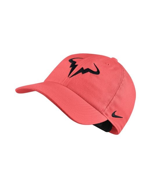 Nike Synthetic Court Aerobill H86 Rafael Nadal Adjustable Tennis Hat (pink)  for Men | Lyst
