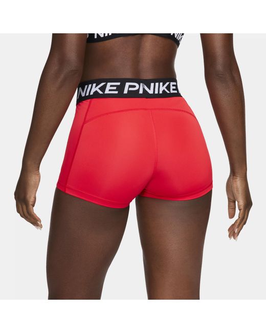 Nike Red Pro 8cm (approx.) Shorts 50% Recycled Polyester