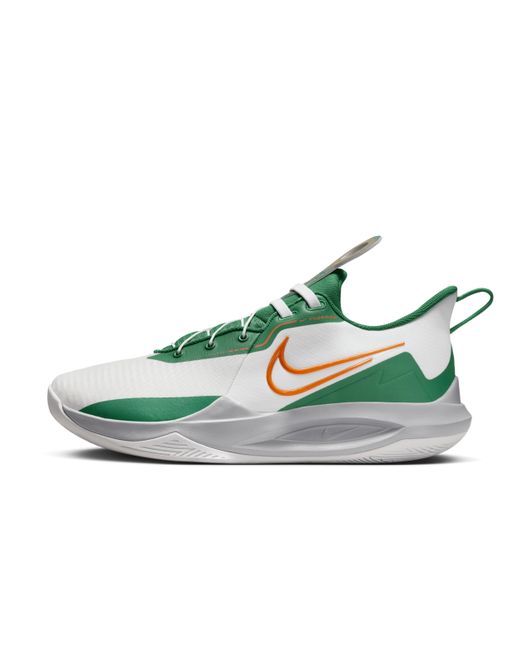 Nike Green Precision 6 Flyease Basketball Shoes for men