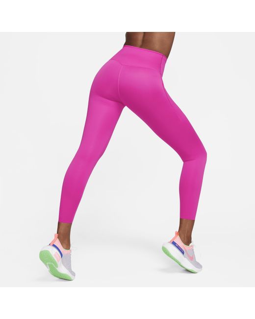 Nike Go Firm-support High-waisted 7/8 Leggings With Pockets in