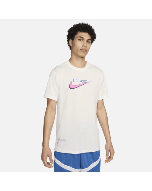 Nike White Dri-fit Basketball T-shirt Recycled Polyester for men