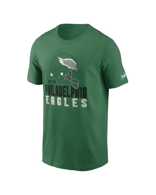 Nike Philadelphia Eagles Helmet Essential Nfl Tshirt in Green for Men