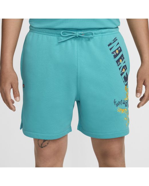 Nike Blue Club French Terry Flow Shorts for men