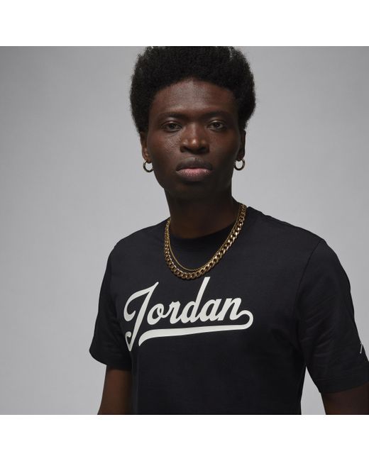 Nike Black Jordan Flight Mvp T-shirt Cotton for men