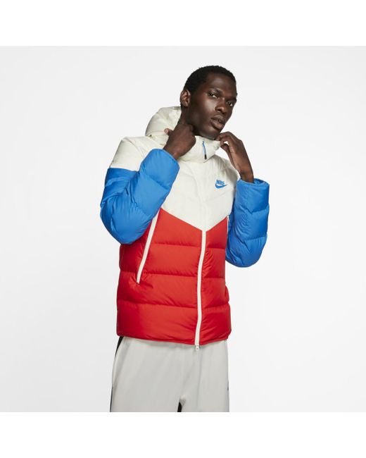 nike puffer jacket red
