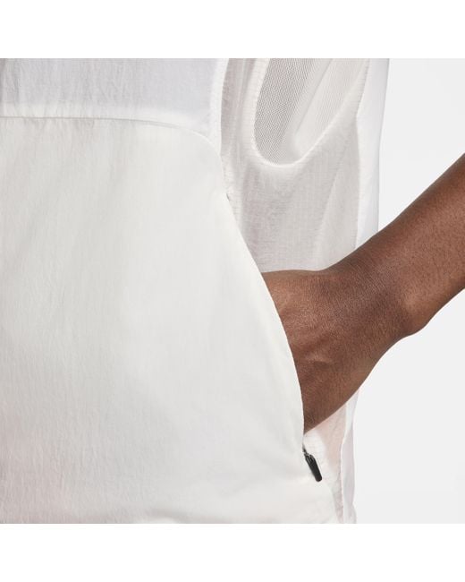 Nike White Trail Aireez Running Gilet Polyester for men