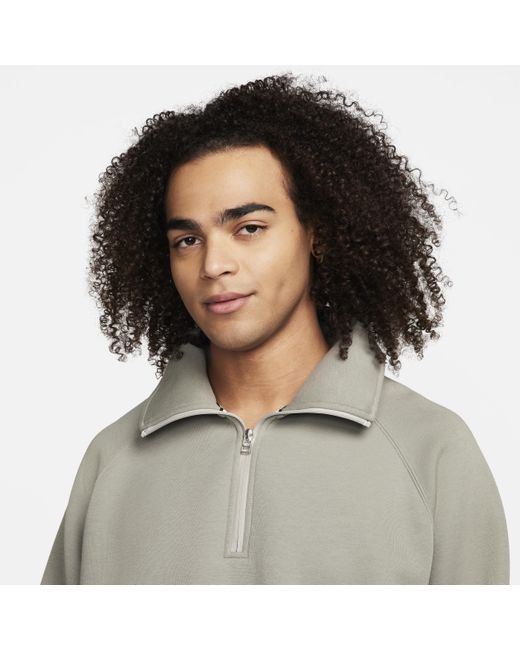 Nike Gray Tech Fleece Reimagined 1/2-zip Top for men