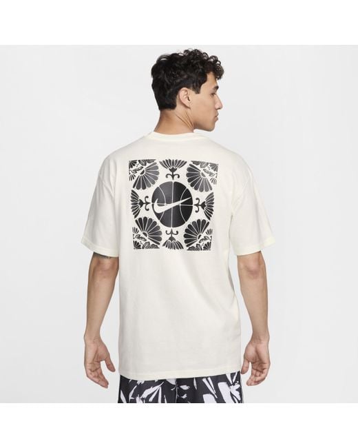 T-shirt da basket max90 di Nike in White da Uomo