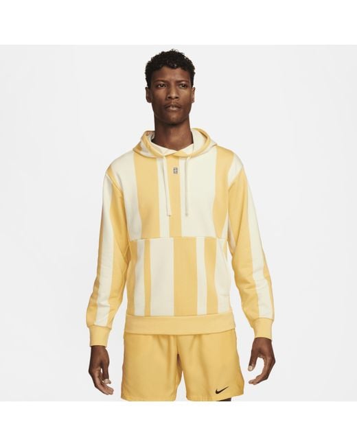 Nike Metallic Court Heritage Dri-fit Fleece Tennis Hoodie Polyester for men