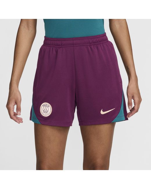 Nike Purple Nike Paris Saint-Germain Strike Dri-Fit Football Knit Shorts