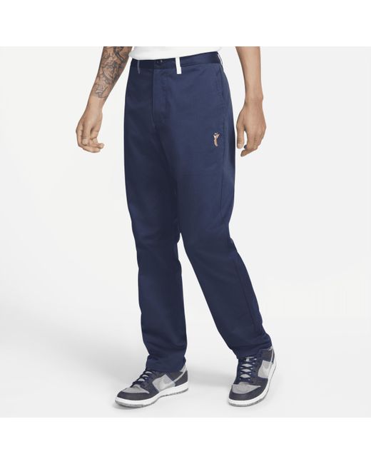 Nike Sportswear Chino Prep Pants In Blue, for Men | Lyst