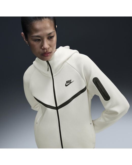 Nike Sportswear Tech Fleece Windrunner Full zip Hoodie Cotton polyester 50 Sustainable Blends in Brown Lyst UK