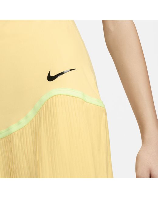 Nike Yellow Advantage Dri-fit Tennis Skirt Polyester