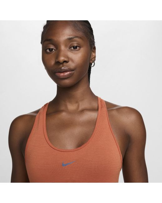 Nike Brown Swift Dri-fit Wool Running Tank Top Nylon