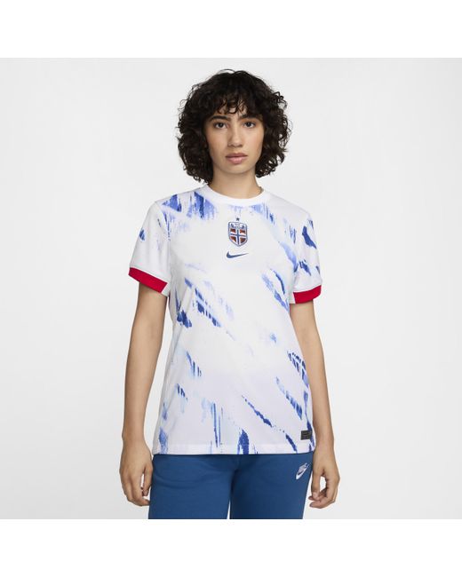 Maglia da calcio replica dri-fit norvegia (squadra femminile) 2024/25 stadium da donna di Nike in Blue