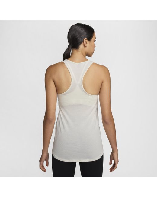 Nike White Swift Dri-fit Wool Running Tank Top