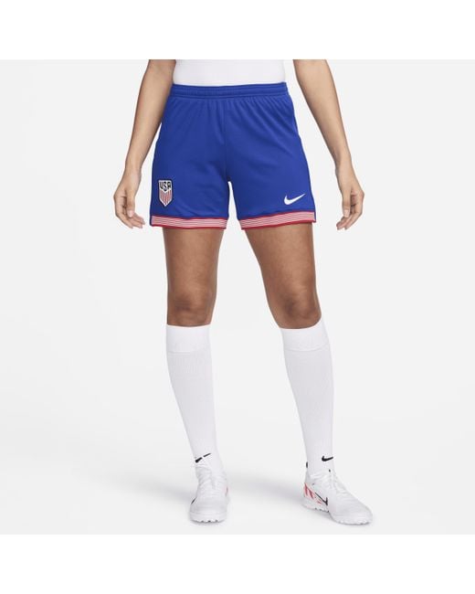 Nike Blue Usmnt 2024 Stadium Home Dri-fit Soccer Replica Shorts